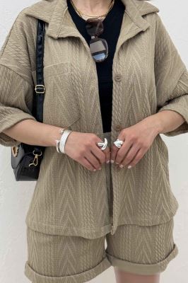 ست شومیز و شورتک مراکشی طرح دار