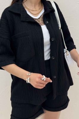 ست شومیز و شورتک مراکشی طرح دار