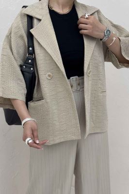 کت آستین سه رب کوک دوزی