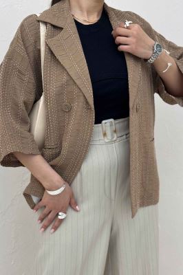 کت آستین سه رب کوک دوزی