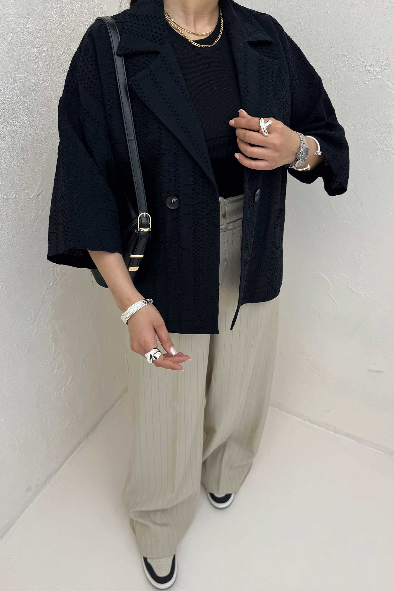 کت آستین سه رب کوک دوزی