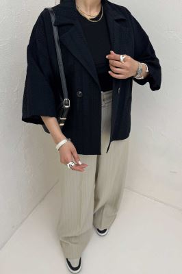 کت آستین سه رب کوک دوزی