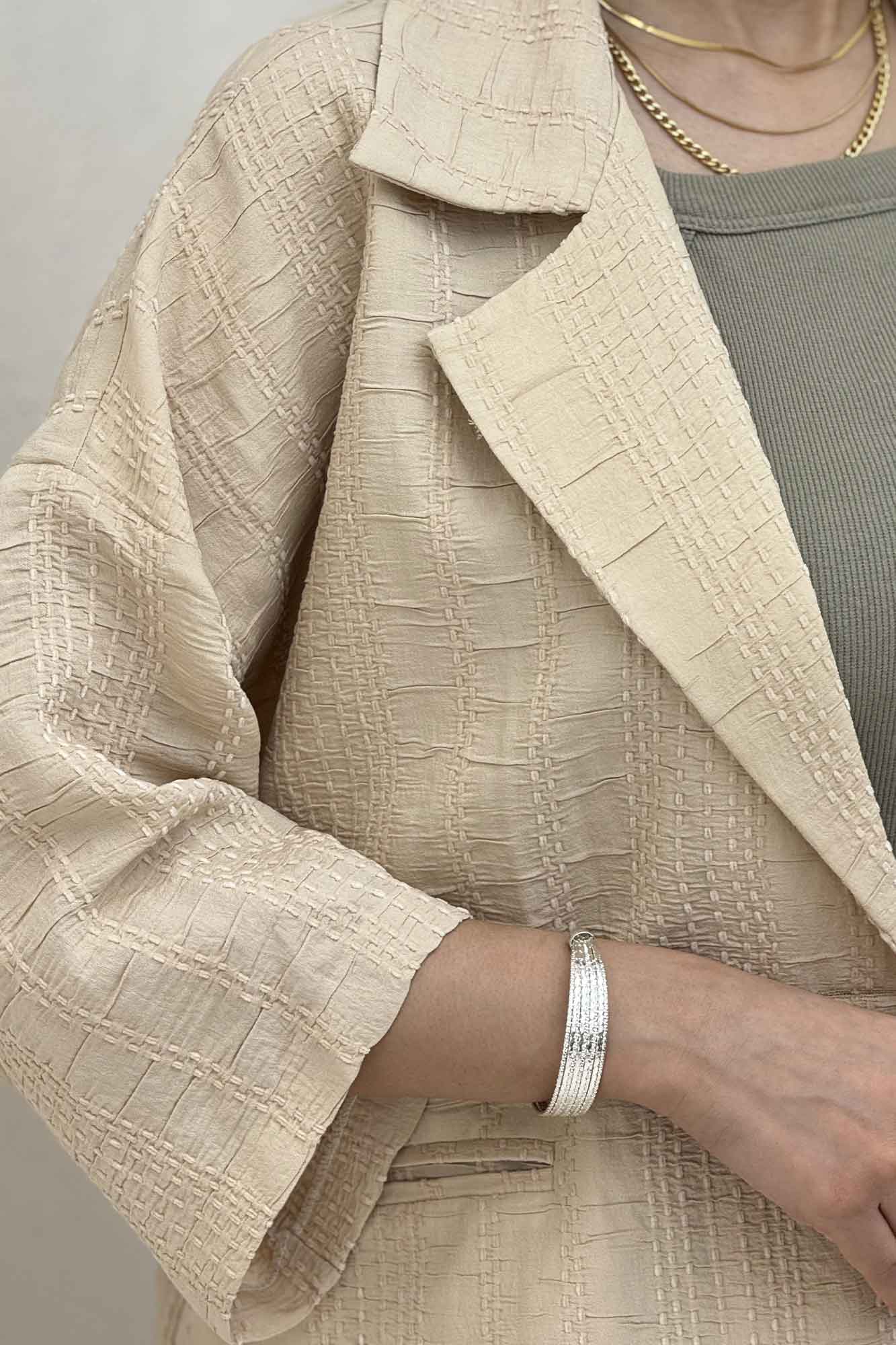 کت آستین سه رب کوک دوزی