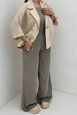 کت آستین سه رب کوک دوزی