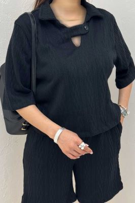 ست بلوز و شلوارک مراکشی طرح دار رزانا