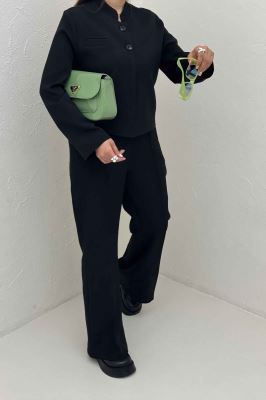 ست 2ps مازراتی یقه سه سانت دو دکمه لایرا