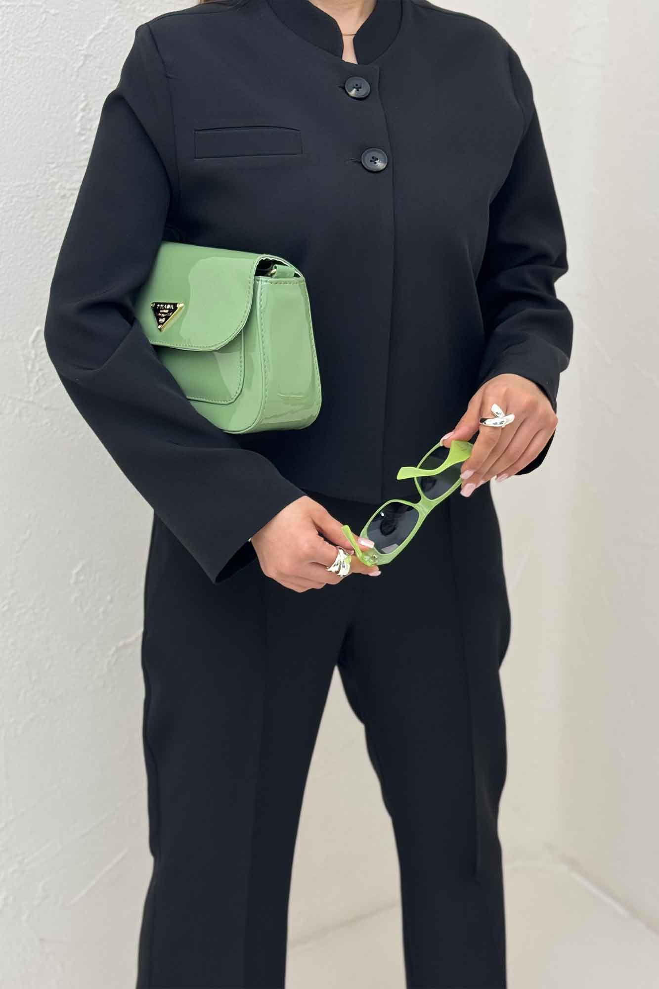 ست 2ps مازراتی یقه سه سانت دو دکمه لایرا