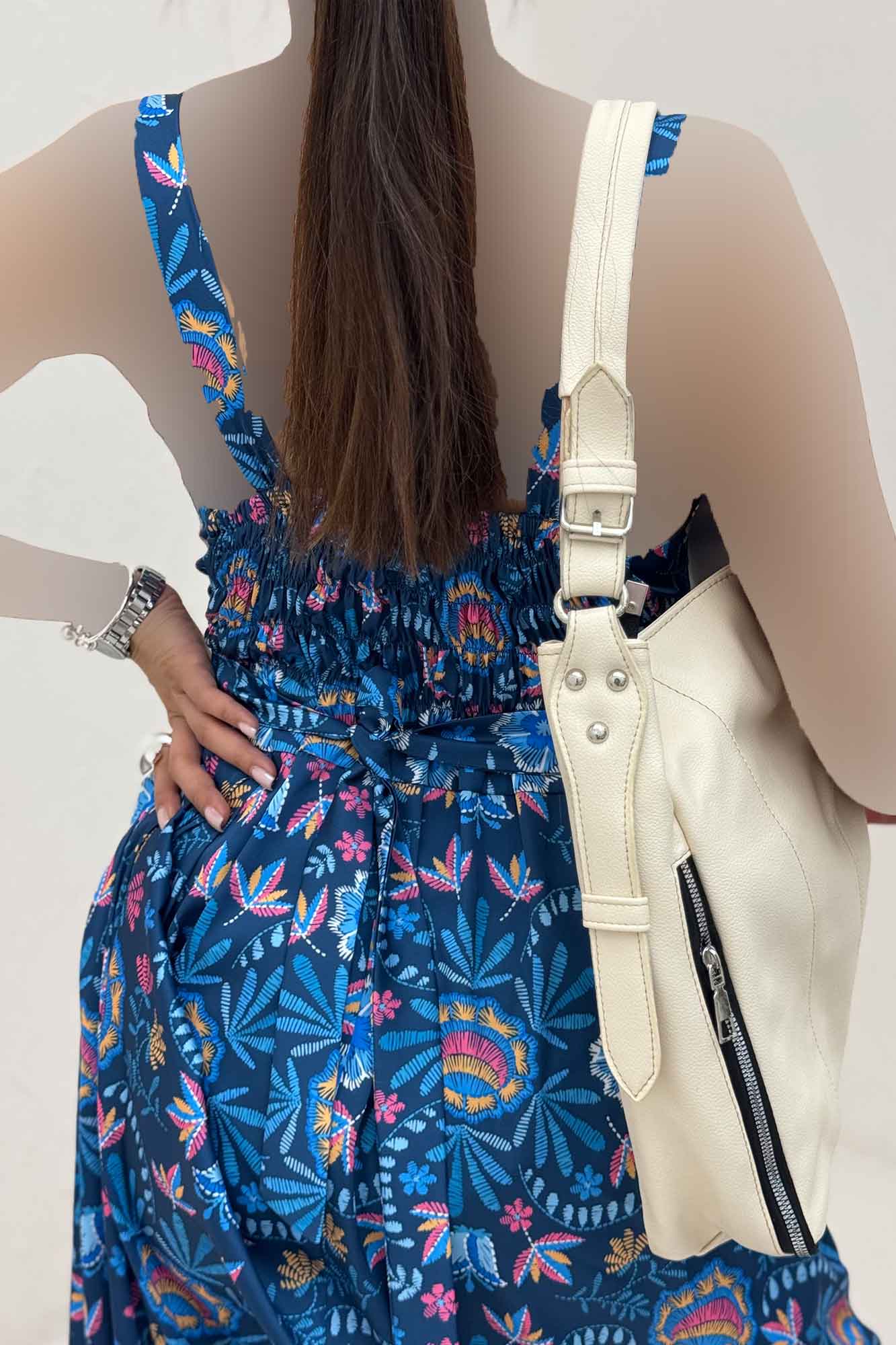 پیراهن ساحلی ساتن حریر طرح نقشینه