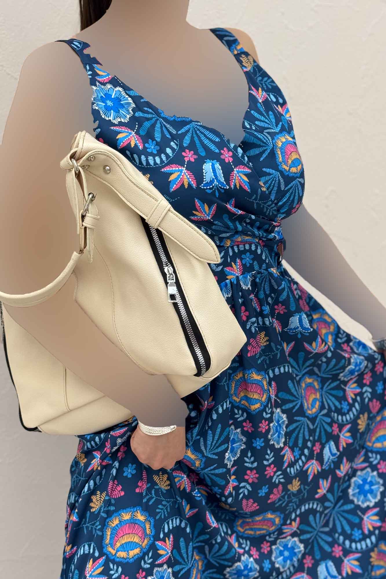 پیراهن ساحلی ساتن حریر طرح نقشینه