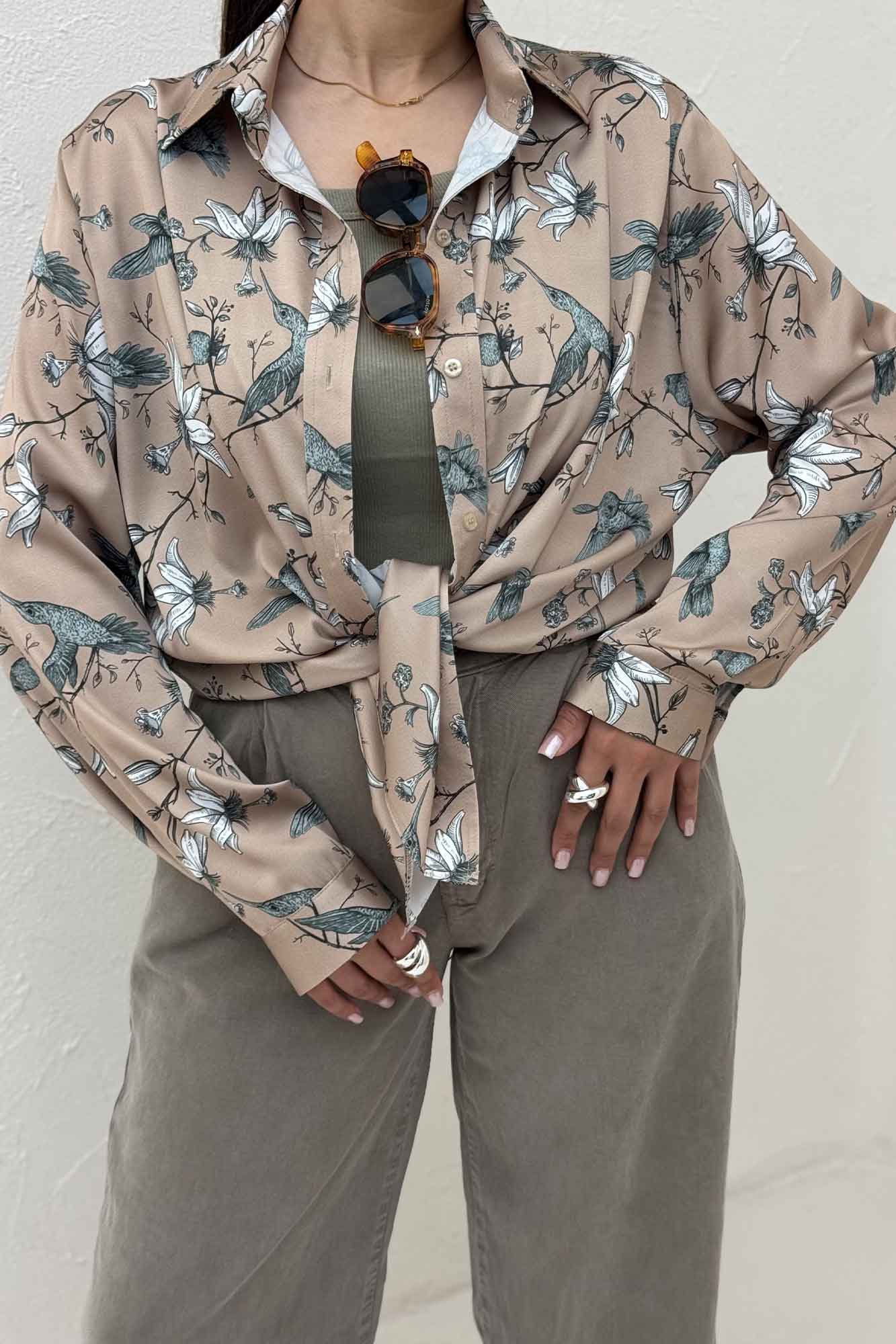 شومیز ساتن حریر طرح پریشاه