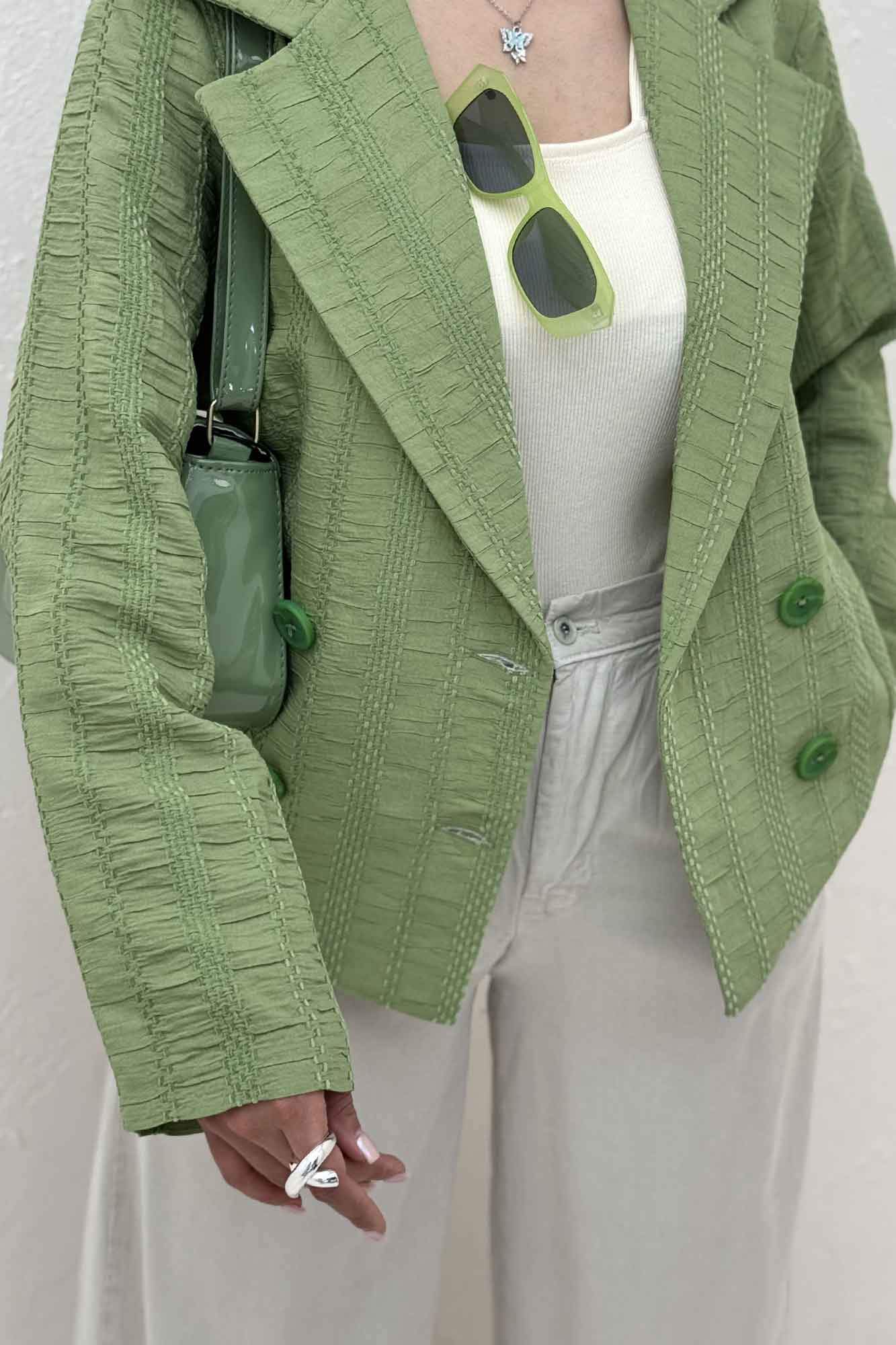 کت کوک دوزی 4 دکمه کمر ساسون 