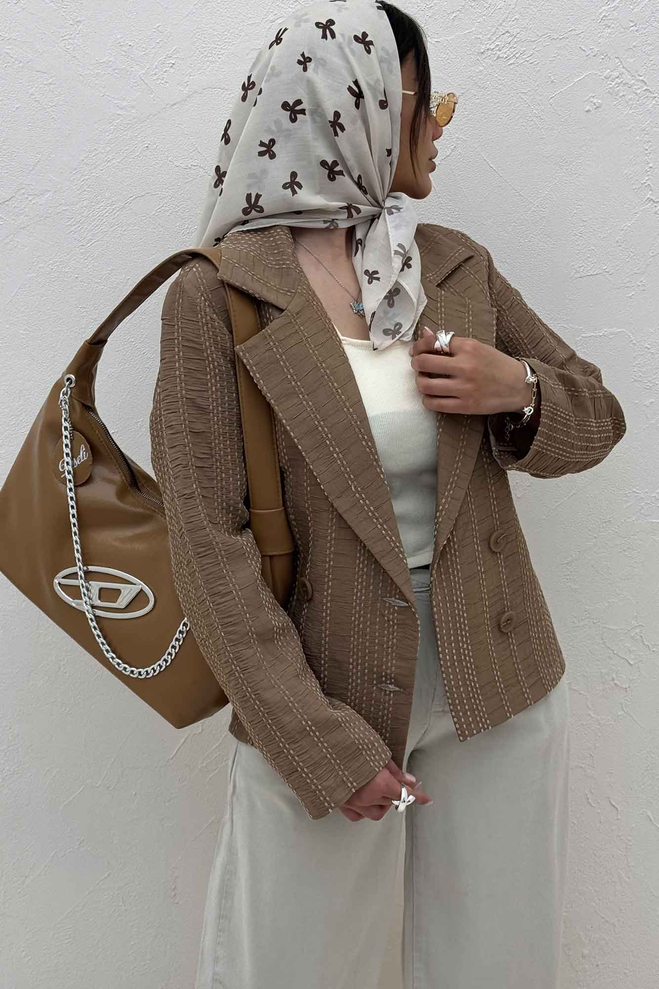 کت کوک دوزی 4 دکمه کمر ساسون 