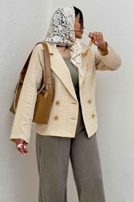 کت کوک دوزی 4 دکمه کمر ساسون 