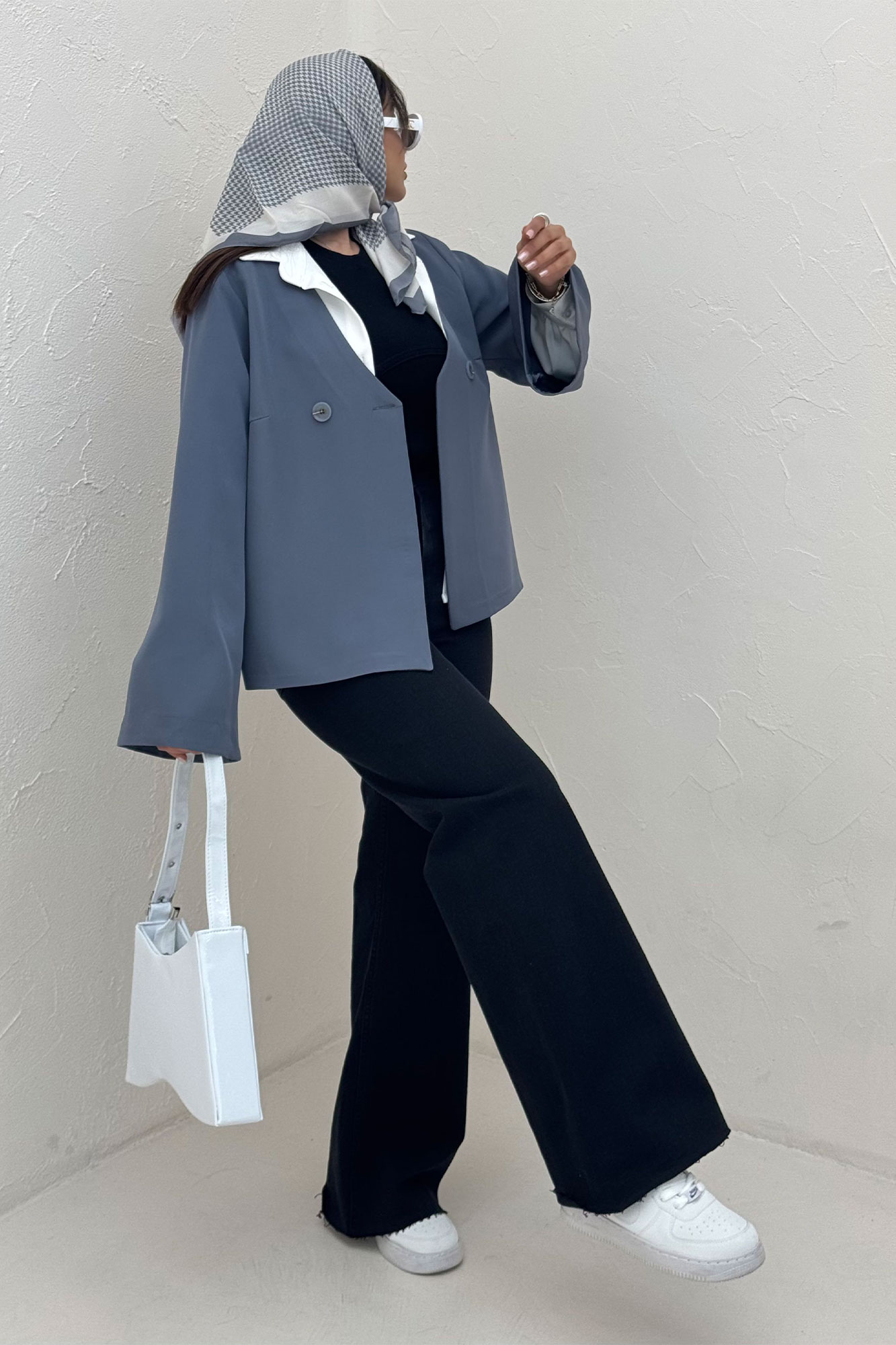 کت مازراتی یقه هفت آستین کلوش