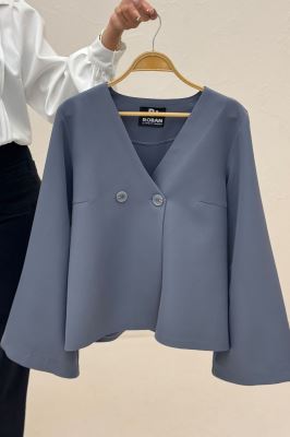 کت مازراتی یقه هفت آستین کلوش