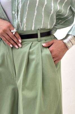 شلوار کتان جناقی جیب کراس