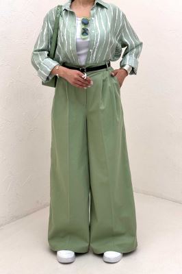 شلوار کتان جناقی جیب کراس