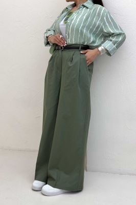 شلوار کتان جناقی جیب کراس