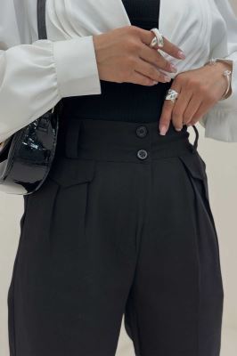 شلوار لینن مام L