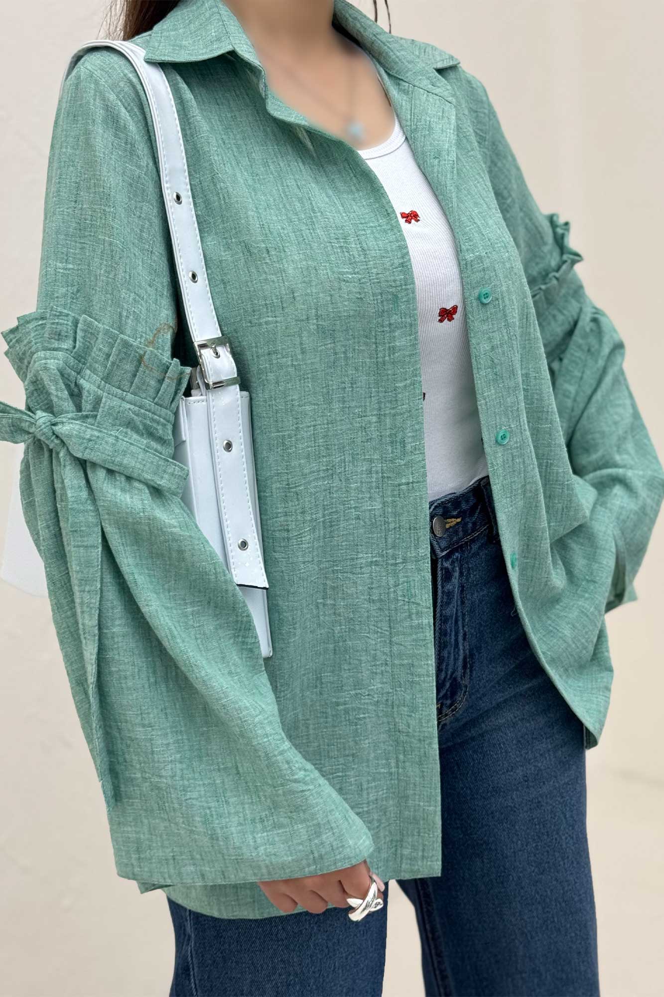 شومیز مانتویی شانتون زارا لویسا