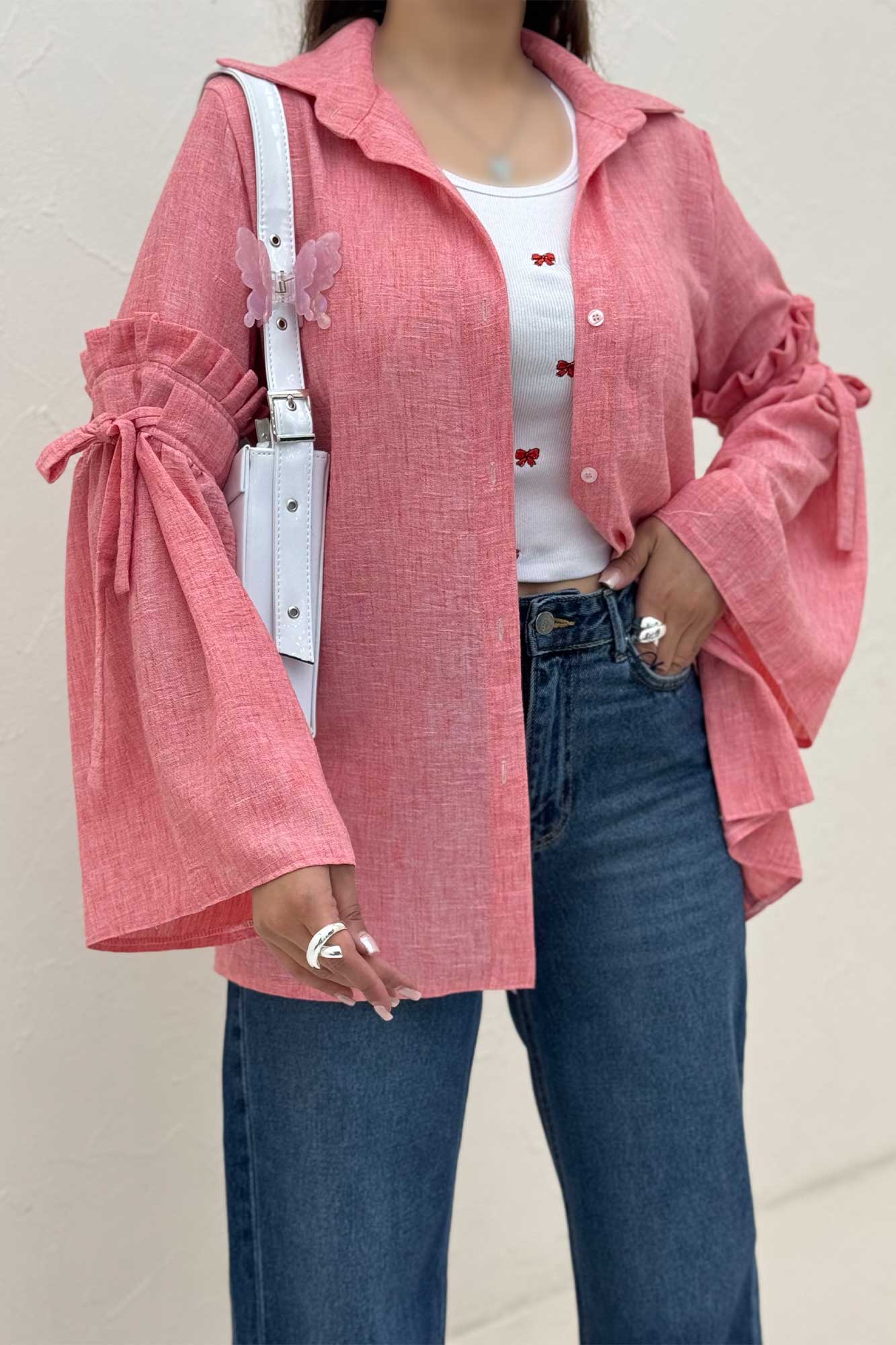 شومیز مانتویی شانتون زارا لویسا