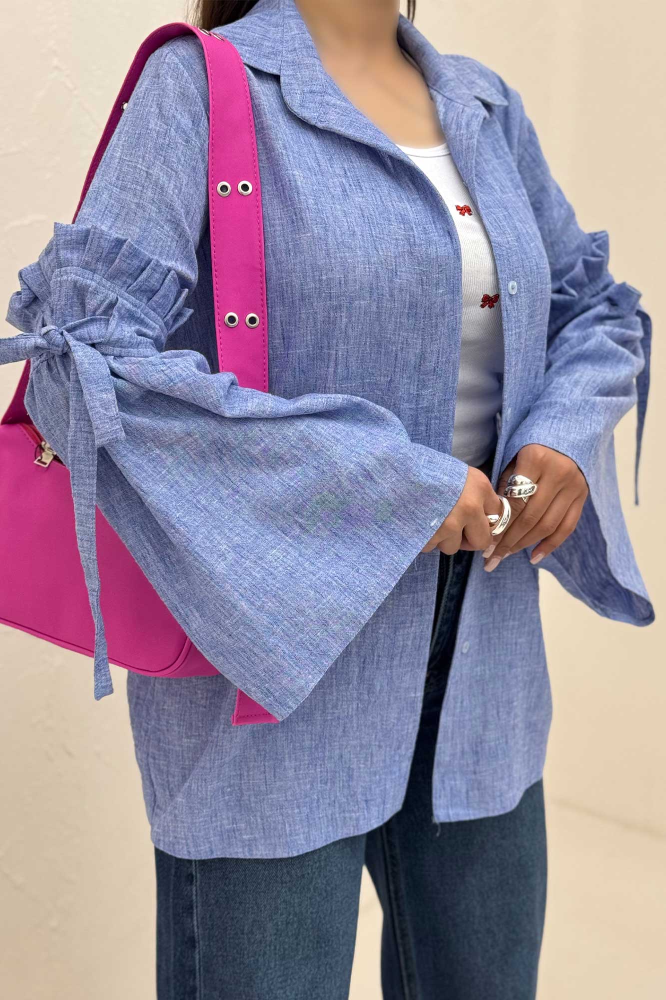 شومیز مانتویی شانتون زارا لویسا