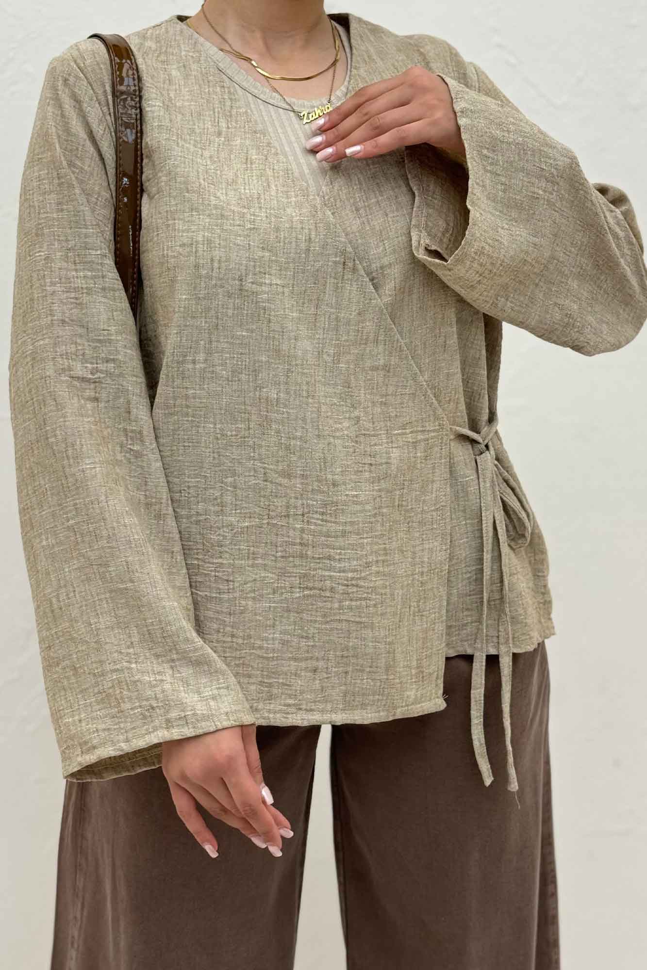 شومیز مانتویی چپ و راستی شانتون زارا