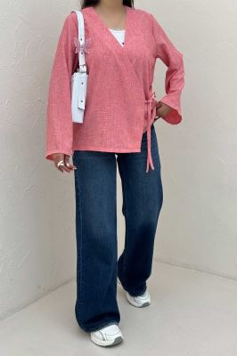 شومیز مانتویی چپ و راستی شانتون زارا