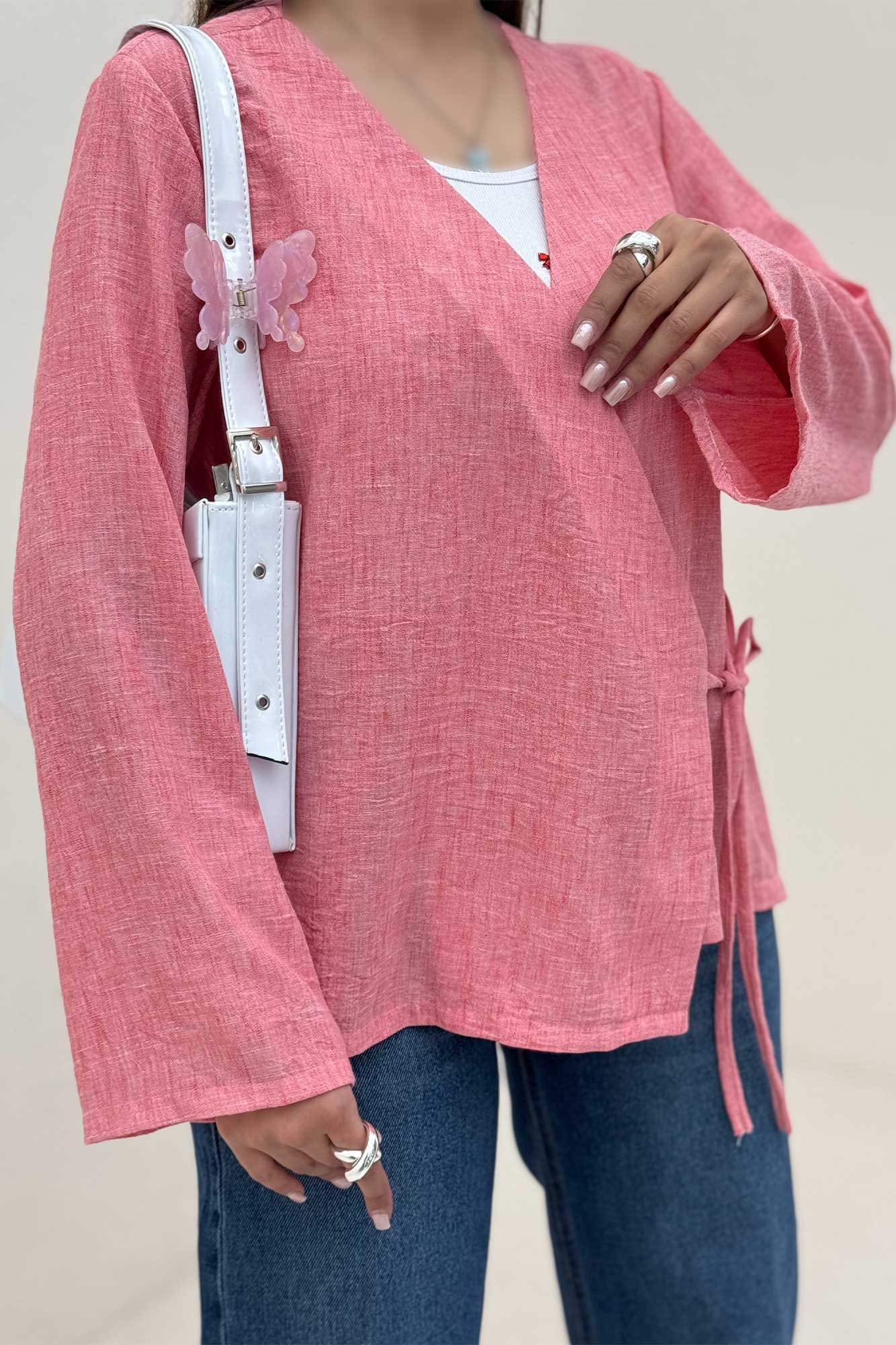 شومیز مانتویی چپ و راستی شانتون زارا