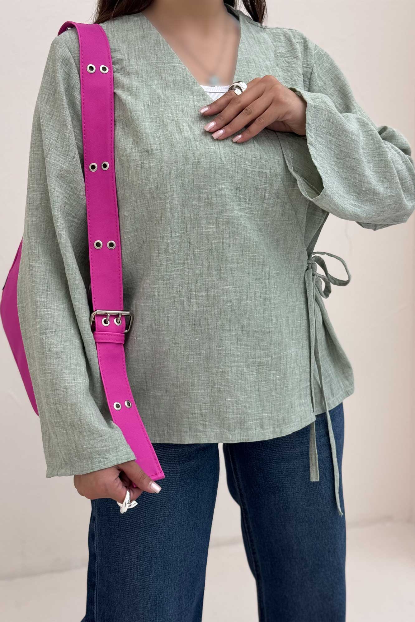 شومیز مانتویی چپ و راستی شانتون زارا