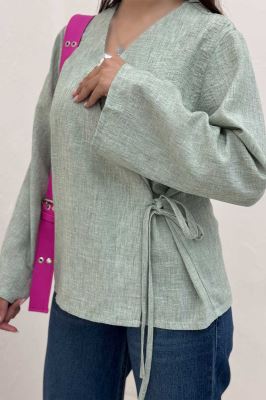 شومیز مانتویی چپ و راستی شانتون زارا