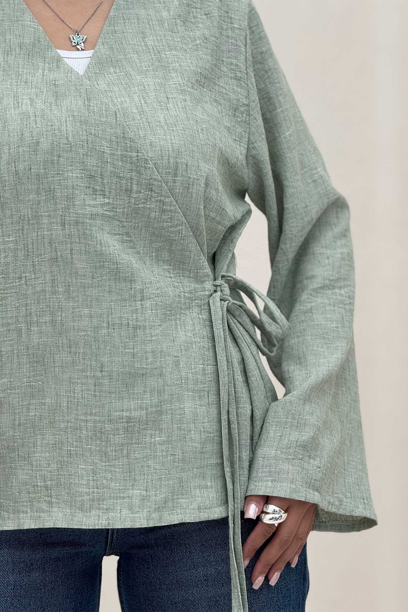 شومیز مانتویی چپ و راستی شانتون زارا