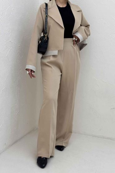 ست کت و شلوار مازراتی دو رنگ نازار