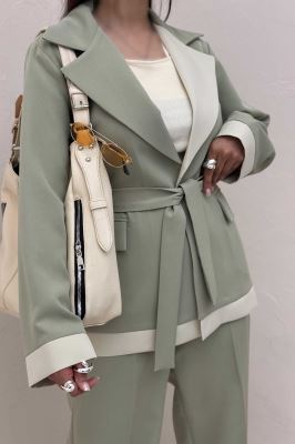 ست کت و شلوار مازراتی دورنگ پرنسس