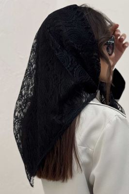 روسری سه گوش گیپور طرح سه