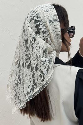 روسری سه گوش گیپور طرح دو