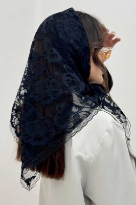 روسری سه گوش گیپور طرح چهار