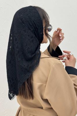 روسری سه گوش گیپور طرح ده