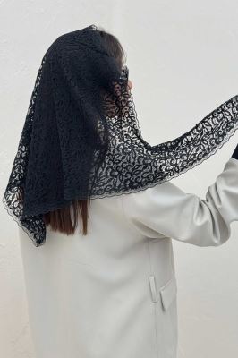 روسری سه گوش گیپور طرح یازده