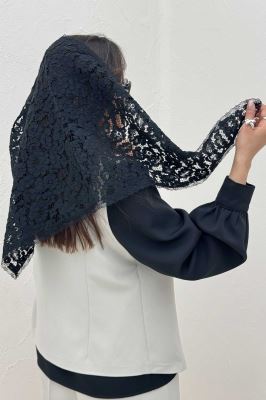 روسری سه گوش گیپور طرح دوازده