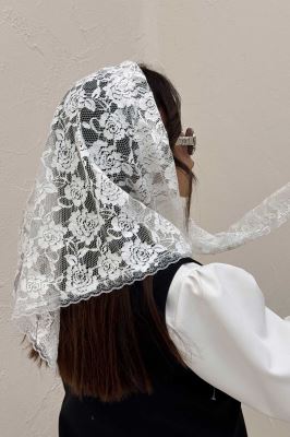 روسری سه گوش گیپور طرح دوازده