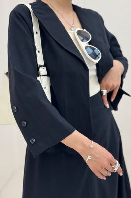 ست کت و دامن لینن ستاره