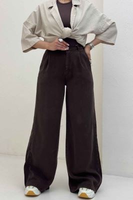 شلوار سیلک بگ پشت کش