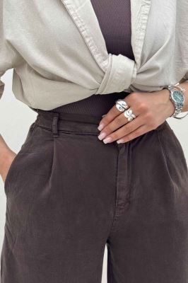 شلوار سیلک بگ پشت کش