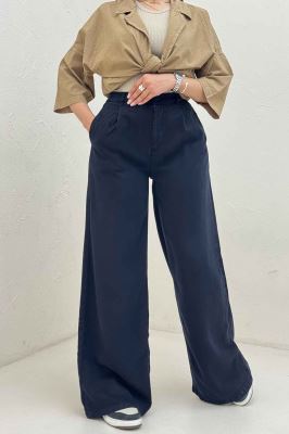 شلوار سیلک بگ پشت کش