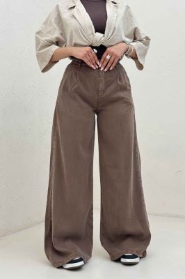 شلوار سیلک بگ پشت کش