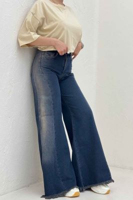 شلوار جین اسپنیش کمر ریش دمپا ریش 300010177