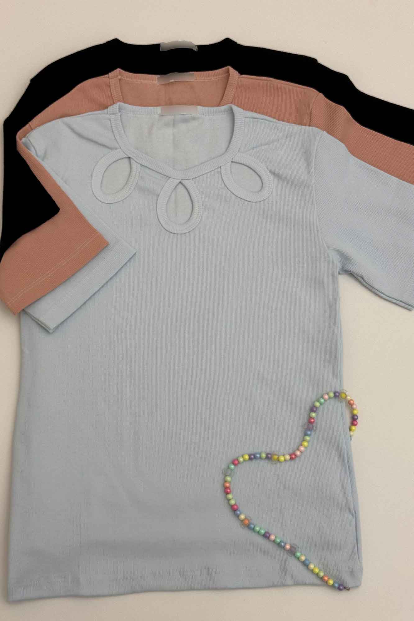 تیشرت فانریپ یقه سه اشک کد 5031