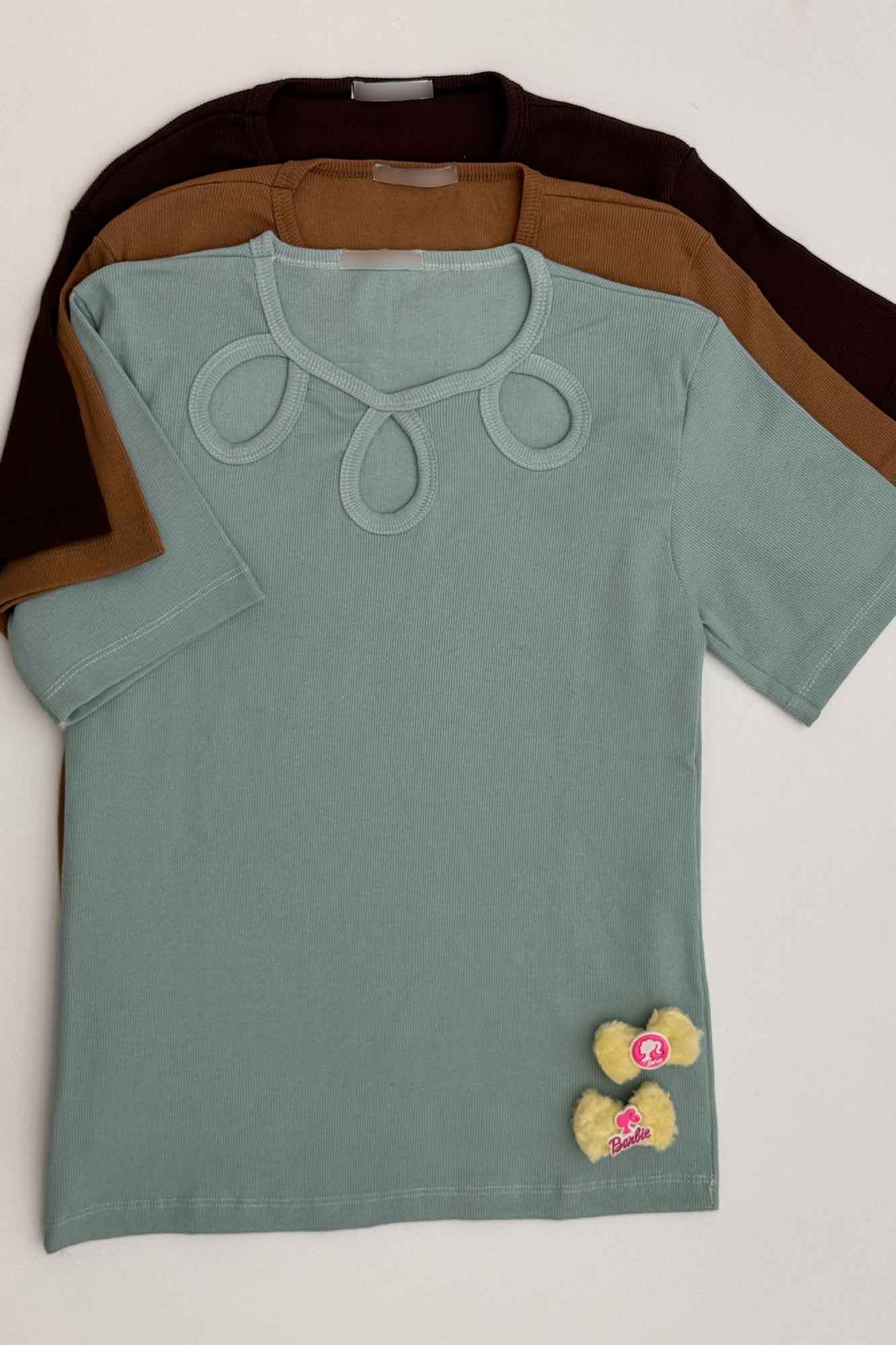 تیشرت فانریپ یقه سه اشک کد 5031