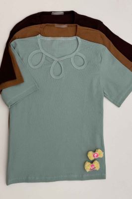 تیشرت فانریپ یقه سه اشک کد 5031